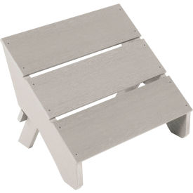Italica Modern Folding Ottoman, Harbor Gray