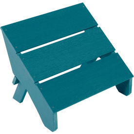 Italica Modern Folding Ottoman, Nantucket Blue