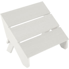Italica Modern Folding Ottoman, White