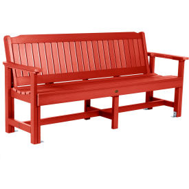 Lehigh 6' Garden Bench, Rustic Red