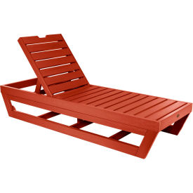 Pinehurst Chaise Lounge, Rustic Red