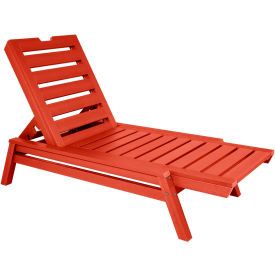 Crestone Chaise Lounge, Rustic Red