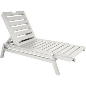 Crestone Chaise Lounge, White