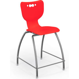 Hierarchy 24" Mid Back Stool, Red