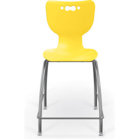 Hierarchy 24" Mid Back Stool, Yellow