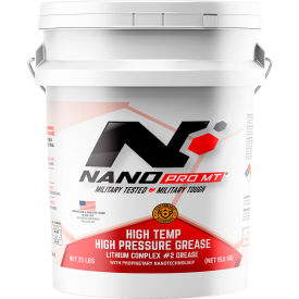 Nano Pro MT Lithium Complex #2 Red Grease, GCLB Rated, 5 Gallon Pail