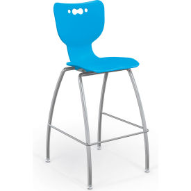 Hierarchy 30" Mid Back Stool, Blue