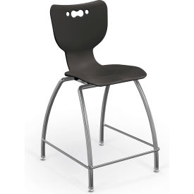 Hierarchy 24" Mid Back Stool, Black