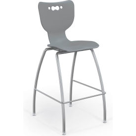 Hierarchy 30" Mid Back Stool, Gray