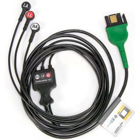1000 3-Wire ECG Cable, Black