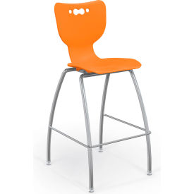 Hierarchy 30" Mid Back Stool, Orange
