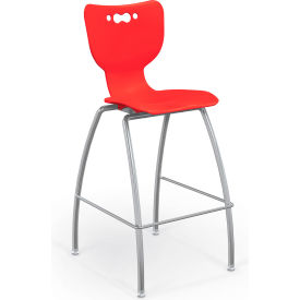 Hierarchy 30" Mid Back Stool, Red