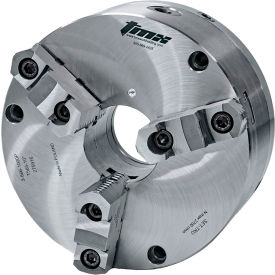 SET-TRU 3-Jaw (2 Piece) Scroll Chuck, Forged Steel, Plain Back, 4-15/16" Dia.