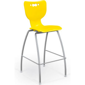 Hierarchy 30" Mid Back Stool, Yellow