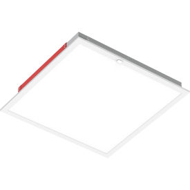 Led Flat Panel 2200/3300/4400 LM, 3500K/4000K/5000K, 24"L x 2"W, White, Pack of 4