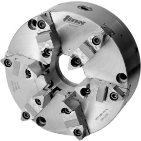 SET-TRU 6-Jaw (2 Piece) Scroll Chuck, Forged Steel, Plain Back, 19-11/16" Dia.