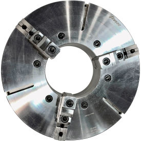 SET-TRU™ 3-Jaw (2 Piece) Scroll Chuck, Forged Steel, Plain Back, 24-13/16" Dia.