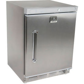 Undercounter Freezer, 1 Solid Hinged Door, 4.4 Cu. Ft. Capacity, Stainless Steel