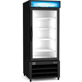 Merchandiser Refrigerator, 1 Glass Door, Bottom Mount, 26 Cu.ft, Steel
