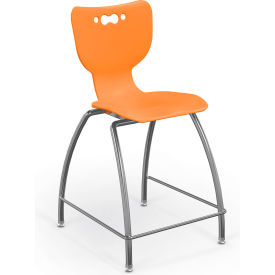 Hierarchy 24" Mid Back Stool, Orange