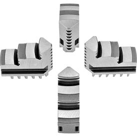 Hard Solid ID Jaws For 5" Scroll Chuck, 4-Jaw, 4 Piece Set