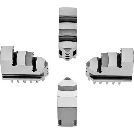 Hard Solid OD Jaws For 5" Scroll Chuck, 4-Jaw, 4 Piece Set