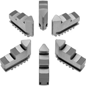 Hard Solid ID Jaws For 8" Scroll Chuck, 6-Jaw, 6 Piece Set