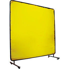 Framed Weld Screen, 6'W x 6'H, Semi Transparent Yellow