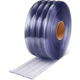 PVC Roll, Standard Scratch Resistant Ribbed, 0.11" Thick, 12"W x 150'H, Clear