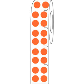 Cryo Direct Thermal Label, 13mm Dots For 2.0mL Tubes, Orange, 4000/Roll