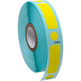 Cryo Label/Dot Combo, 38x13mm & 9.5mm Dot For 2.0mL Tubes, Yellow, 500/Roll