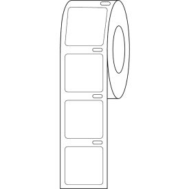 Cryo Direct Thermal Label, 22x22mm For Microscope Slides, White, 1000/Roll