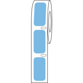Cryo Direct Thermal Label, 27x13mm For Cryogenic Vials, Blue, 1000/Roll
