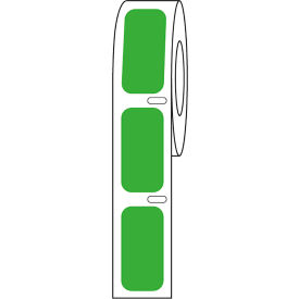 Cryo Direct Thermal Label, 27x13mm For Cryogenic Vials, Green, 1000/Roll