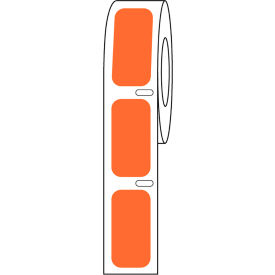 Cryo Direct Thermal Label, 27x13mm For Cryogenic Vials, Orange, 1000/Roll