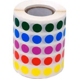 Cryo Label 9.5mm Dots For 0.5-1.5mL Tubes, Multi-Color, 5000/Roll