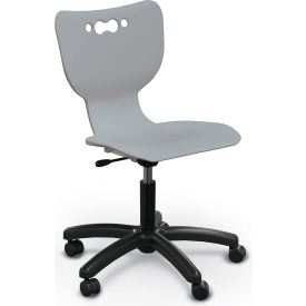 Hierarchy 5-Star Chair, No Arms, Soft Caster, Gray