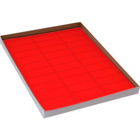 Cryo 67 x 25mm For Racks & Boxes, Red, 20 Sheets, 30 Label/Sheets