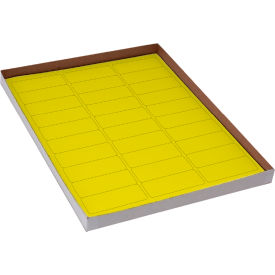 Cryo 67 x 25mm For Racks & Boxes, Yellow, 20 Sheets, 30 Label/Sheets