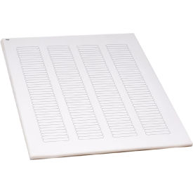 Cryo 38 x 6mm For Microplates, White, 20 Sheets, 156 Label/Sheets