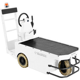 Stock Chaser with 4-Step Ladder, 24V, White