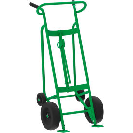 4-Wheel Steel Drum Truck, Pneumatic Wheels, 1000 lb. Capacity