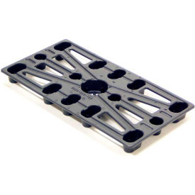 Plastic Mini-Pallet For Pallet Fork Trucks, 24" x 12", Black