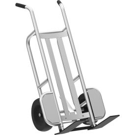 Aluminum Mini Pallet Truck with Pneumatic Wheels, 1000 lb. Cap., Silver