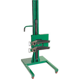 Manual Powered Drum Lift & Rotator, Straddle Legs, 71" Max Lift, 800 lb. Cap.