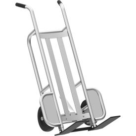 Aluminum Mini Pallet Truck w/ Mold on Rubber Wheels, 1000 lb Cap, Silver