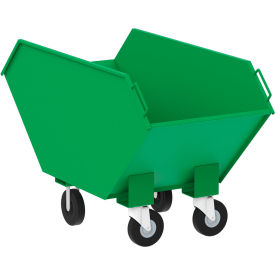 Steel Waste & Chip Truck, 2/3 Cu. Yd. Capacity 2000 lb., Green