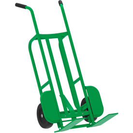 Steel Mini Pallet Truck with Mold on Rubber Wheels, 1000 lb. Cap., Green