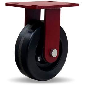 Heavy Service Rigid 6 x 2 Plastex Roller 1200 Lb. Caster