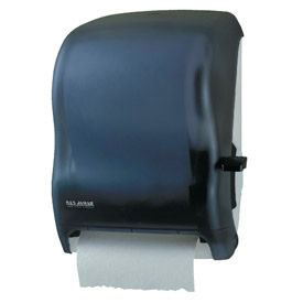 Lever Roll Towel Dispenser with Auto Transfer - Black